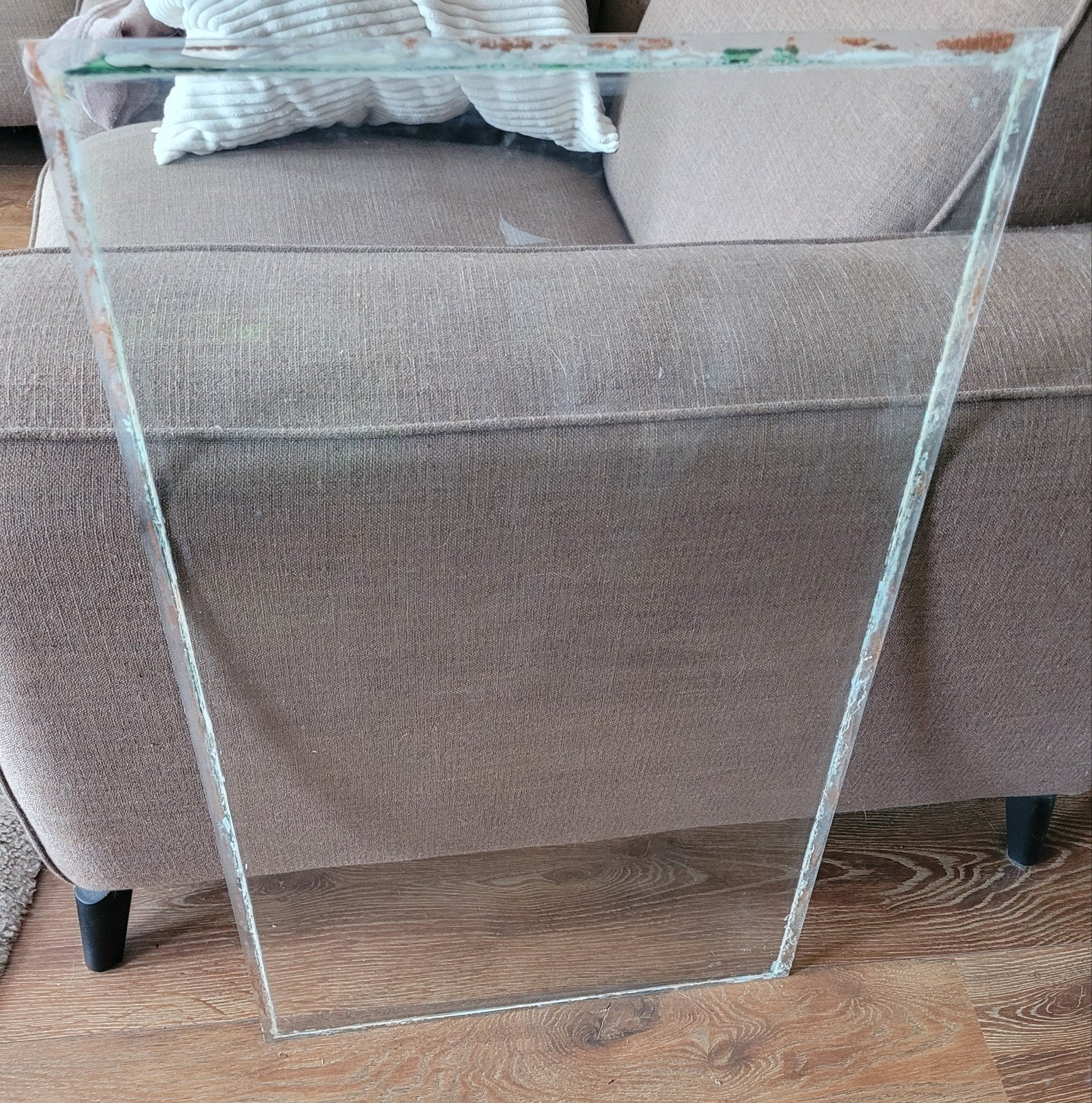 Gratis Losse glasplaat 83x51 cm, Ophalen, Gebruikt, 80 tot 120 cm, 80 tot 120 cm