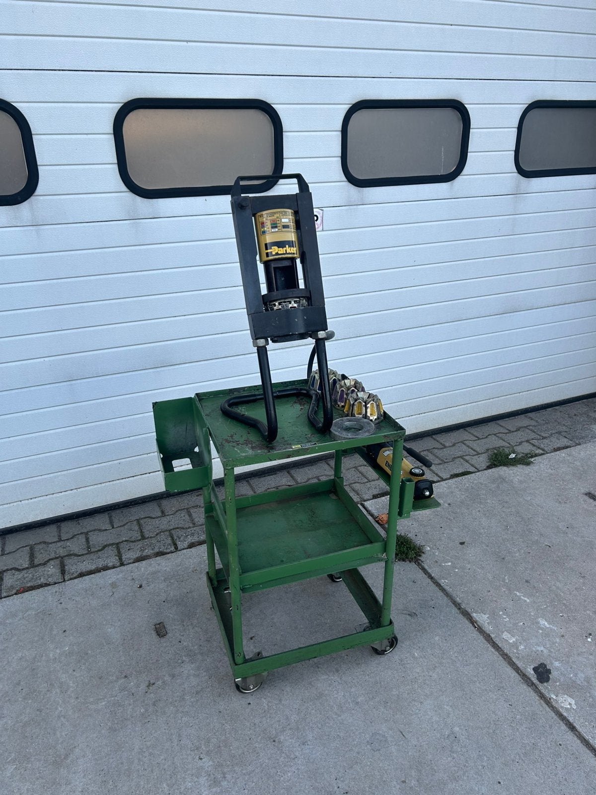 Parker 82C 061 hydraulische slangenpers, Doe-het-zelf en Verbouw, Ophalen, Gebruikt