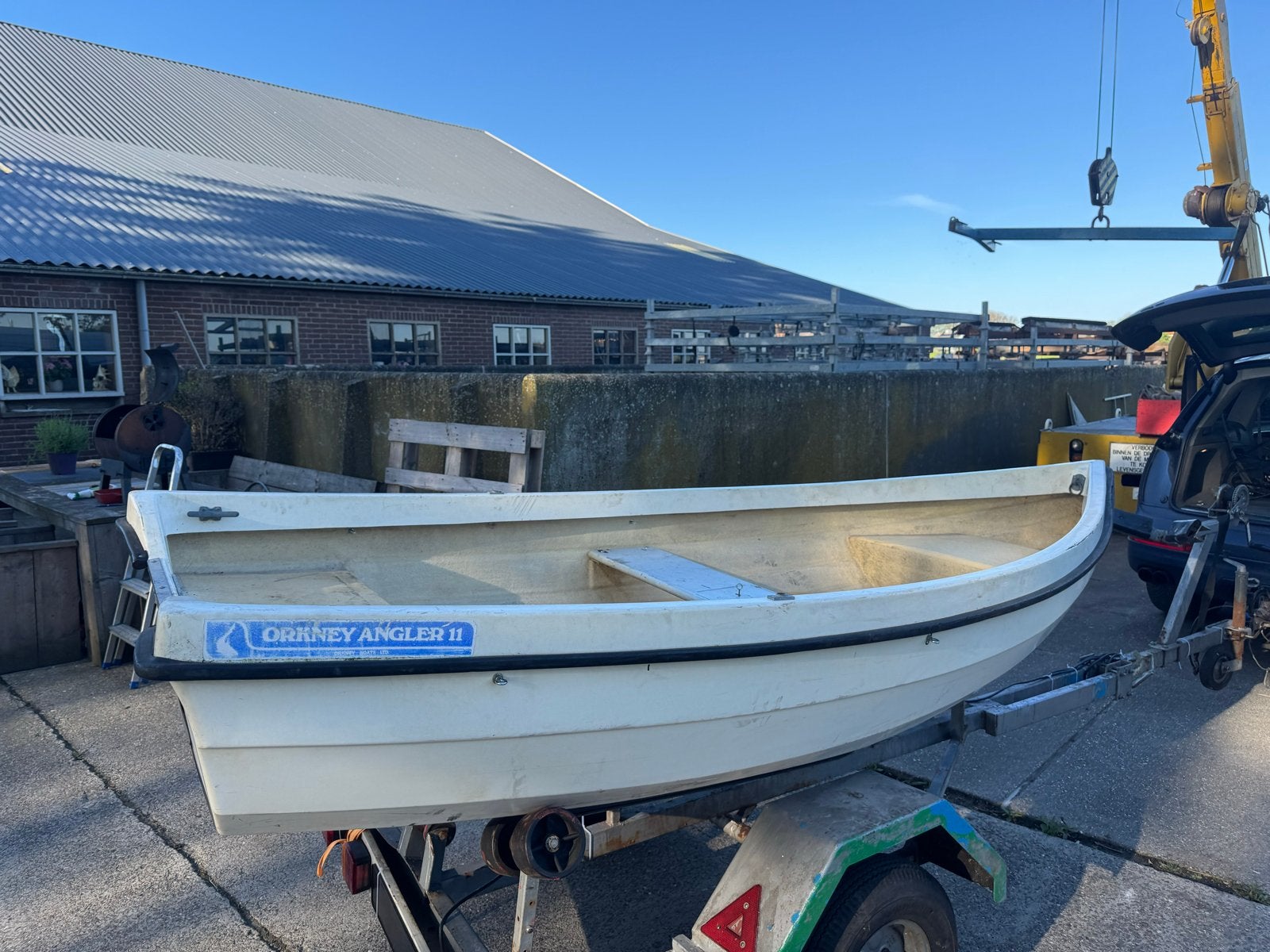 Orkney 11 polyester sloep met 2,5 pk Tohatsu 4-takt motor, Watersport en Boten, Sloepen, Overige merken, Ophalen of Verzenden