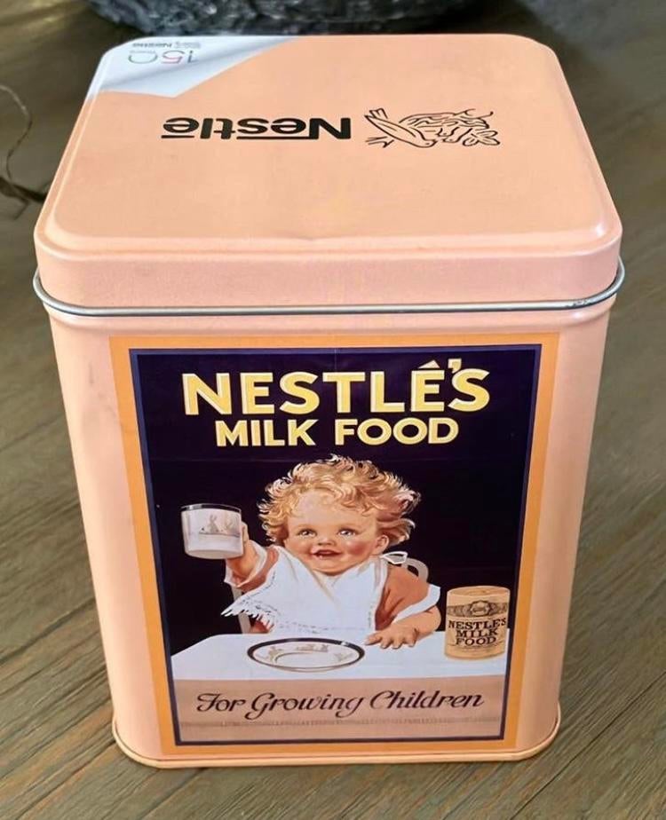 Nestlé 150 jaar Milk food jubileum blik ongebruikt NIEUW, Verzamelen, Blikken, Ophalen of Verzenden, Nieuw, Overige, Overige merken