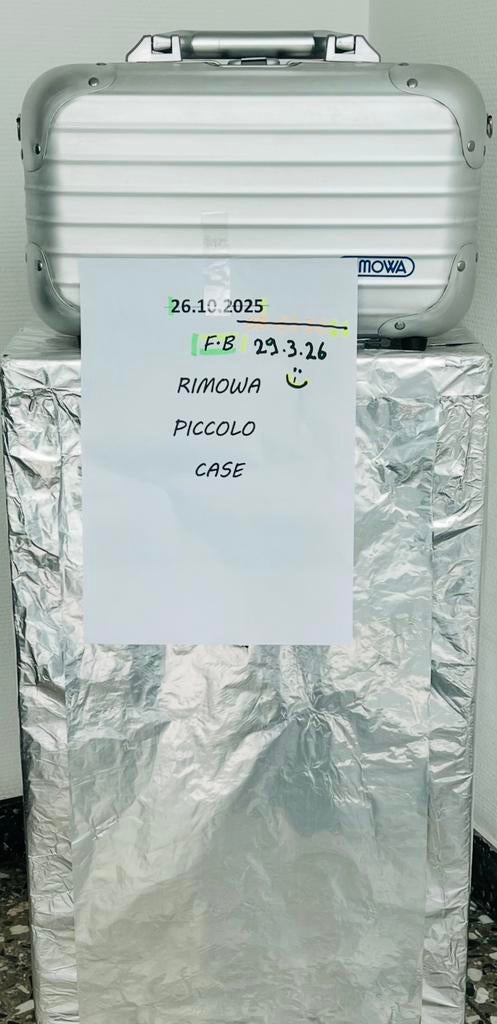 RIMOWA PICCOLO CASE, Ophalen of Verzenden, Zo goed als nieuw, Metaal, Minder dan 50 cm