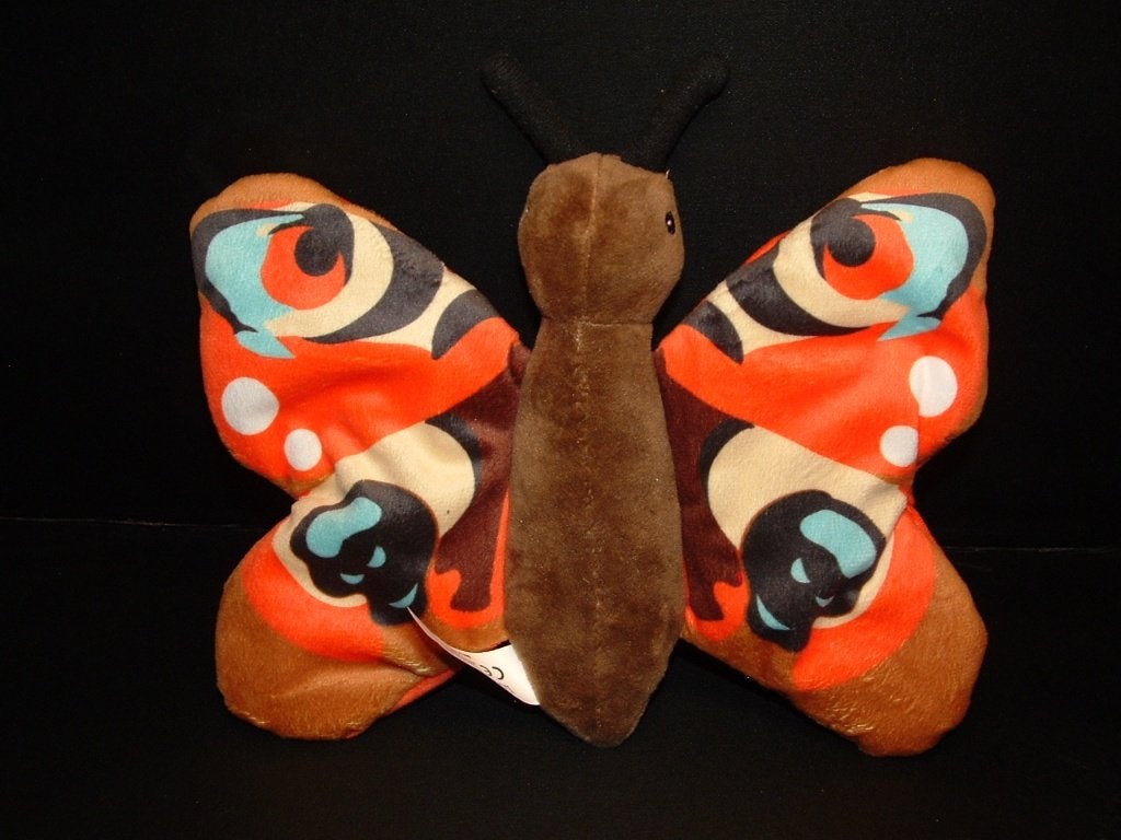 ALBERT HEIJN VLINDER VELOURS BRUIN MET BONT GEKLEURD, Verzenden, Nieuw, Overige typen