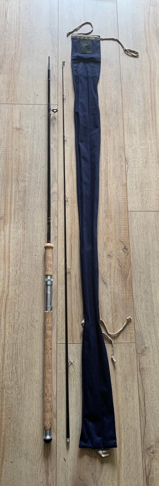 Hengelsport hardy graphite spinning kunstaashengel snoek, Ophalen, Zo goed als nieuw, Werphengel