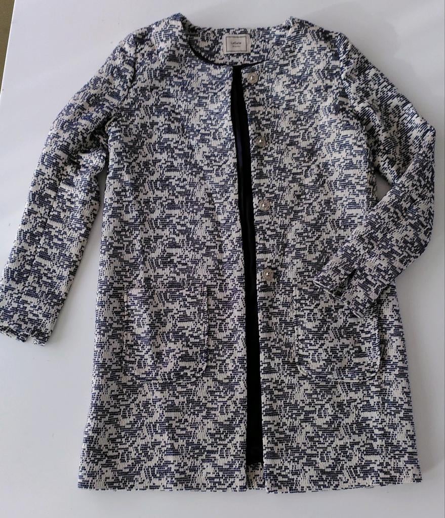 Jasje La Salle donkerblauw/ gebroken wit, Kleding | Dames, Jassen | Zomer, Zo goed als nieuw, Maat 38/40 (M), Blauw, Ophalen of Verzenden