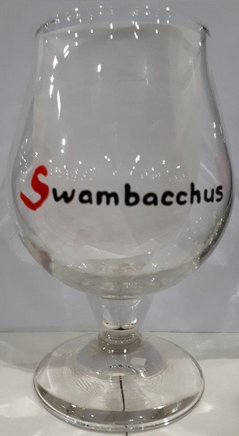 Swambacchus Bierglas op voet, Ophalen of Verzenden, Zo goed als nieuw, Glas of Glazen, Overige merken