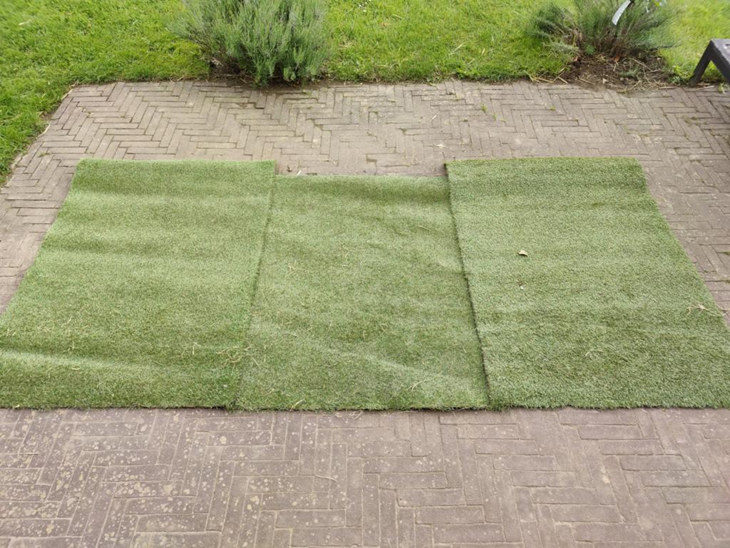 Kunstgras stroken, Tuin en Terras, Gras en Kunstgras, Ophalen, Nieuw, 20 m² of meer