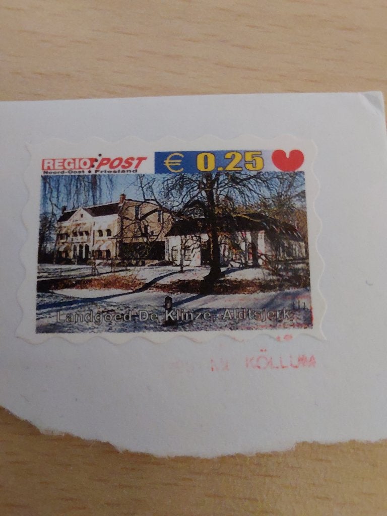 Regiopost Noord Oost Friesland landgoed de Klinze Aldtsjerk, Postzegels en Munten, Verzenden, Gestempeld