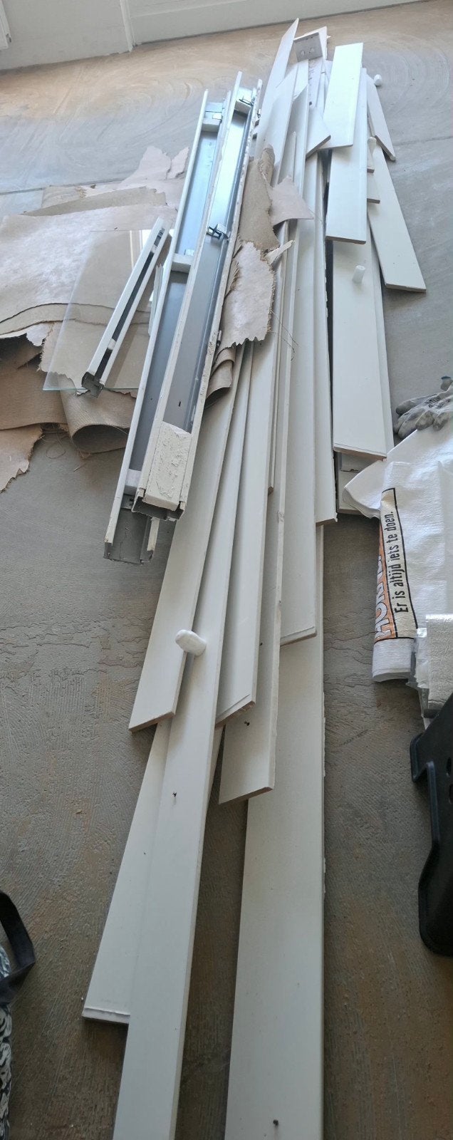 Witte plinten 12 cm hoog gratis!!, Ophalen, Mdf, 200 tot 250 cm, Plinten