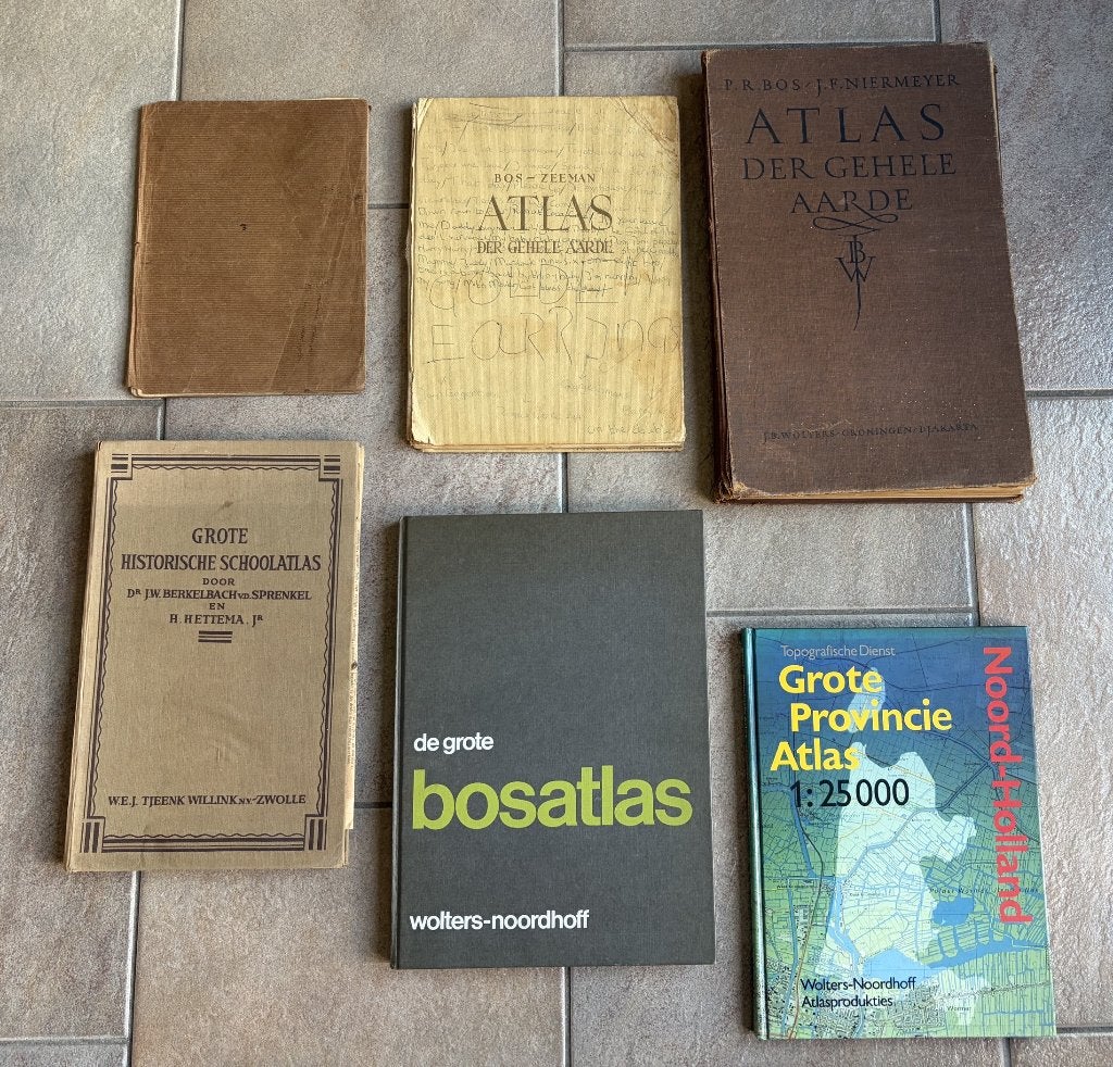 Diverse Atlassen, Diverse auteurs, Landkaart, 1800 tot 2000, Wereld