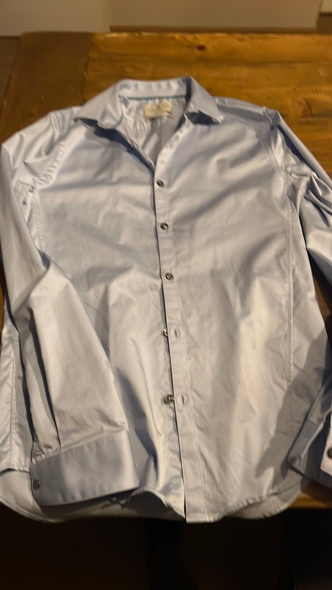 Cast Iron blouse maat S - Zo goed als nieuw, Kleding | Heren, Ophalen of Verzenden, Zo goed als nieuw, Blauw, Halswijdte 41/42 (L)