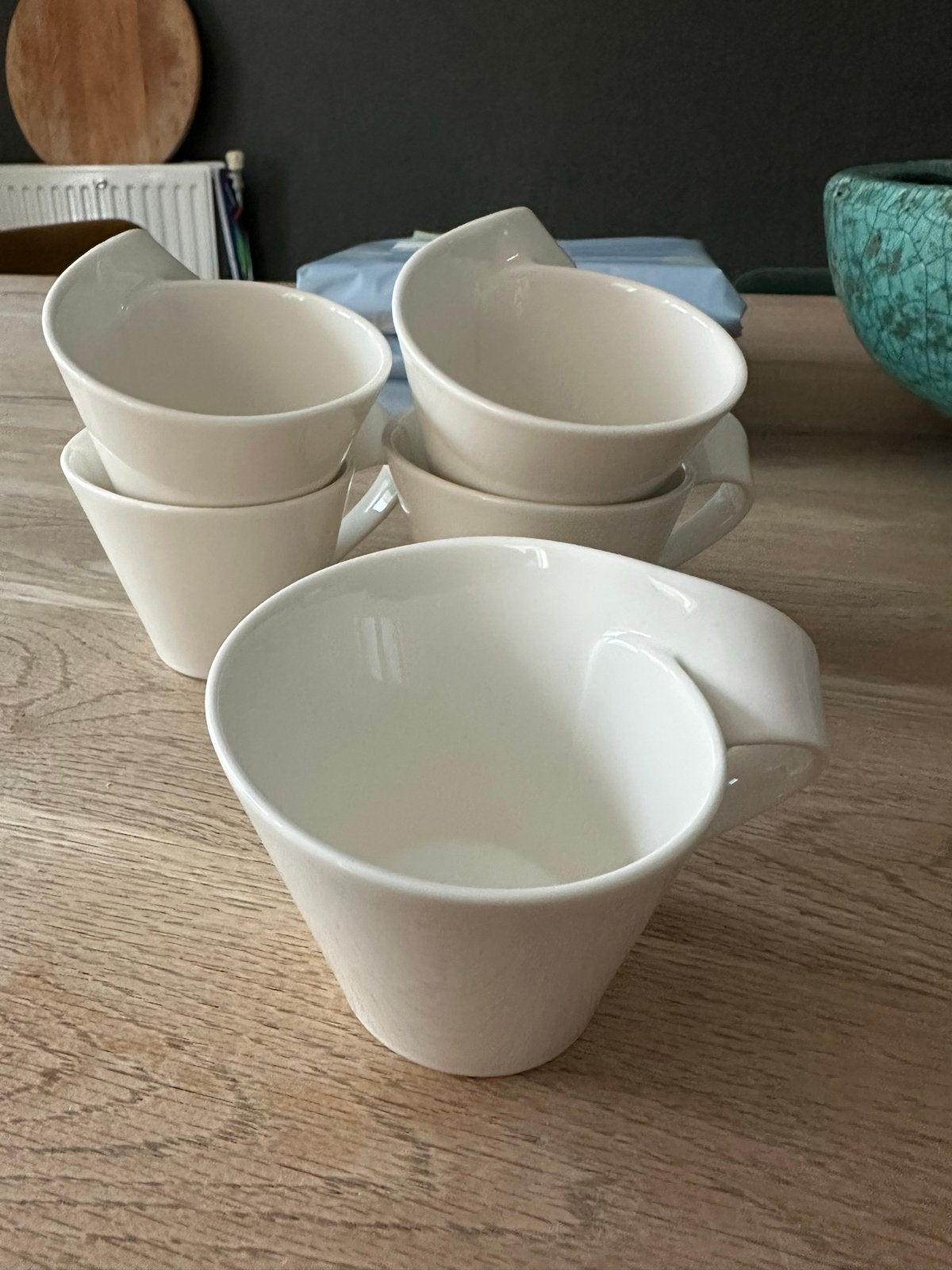 Villeroy & Boch NewWave koppen - 5 stuks, Villeroy & Boch, Ophalen of Verzenden, Zo goed als nieuw, Modern