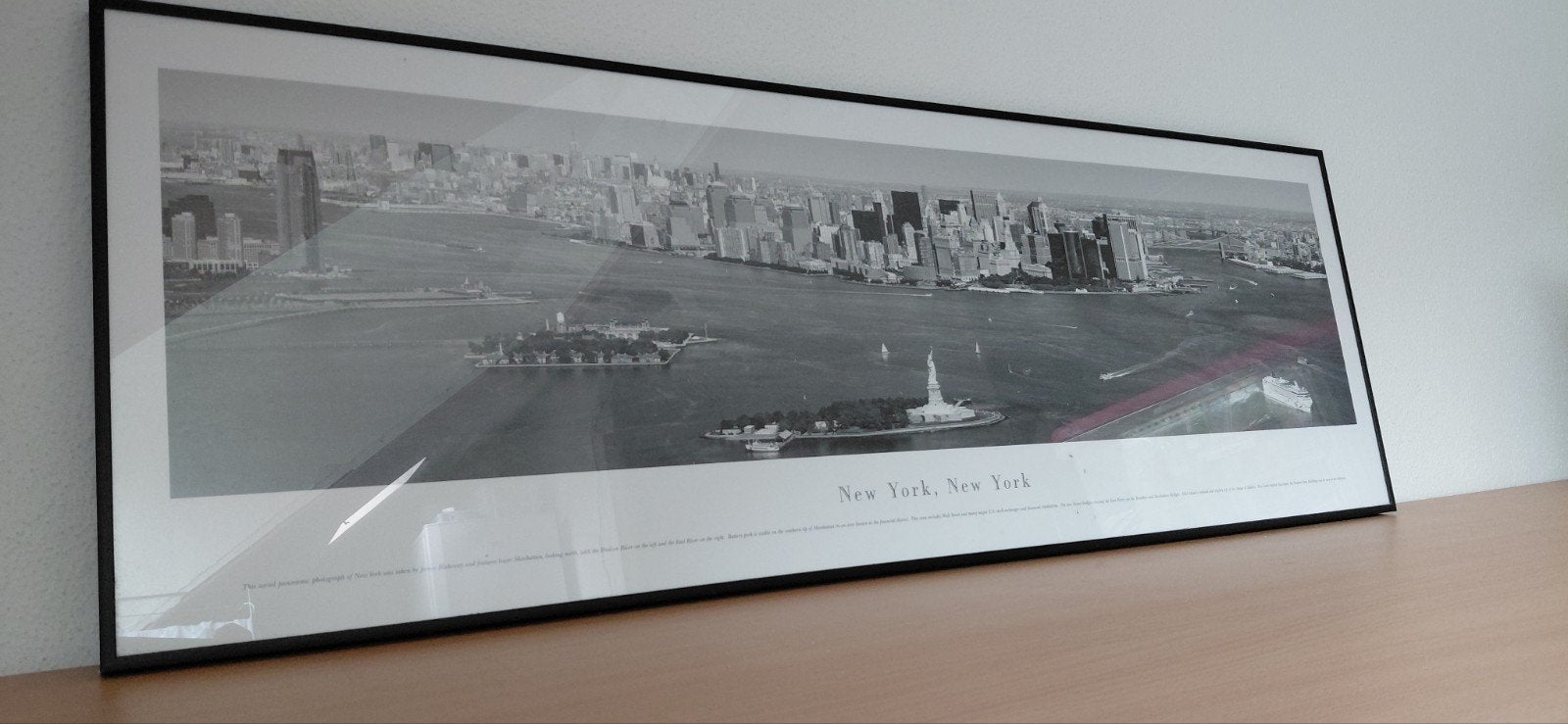 Ingelijste zwart-wit poster New York, New York, Ophalen, Zo goed als nieuw, 100 tot 125 cm, Foto of Poster