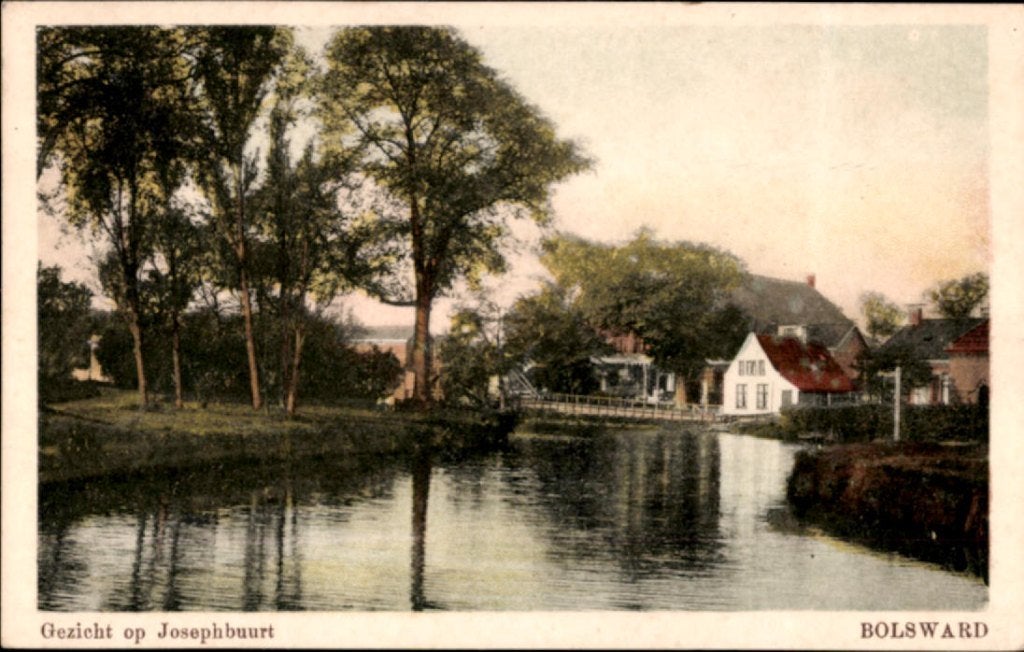 bolsward, kvr6-2120 josephbuurt, Ophalen of Verzenden, 1920 tot 1940, Gelopen, Friesland
