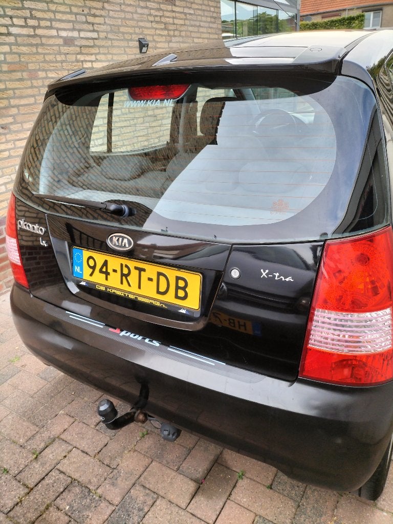 Kia Picanto lx 1.0 2005 Zwart, Auto's, Voorwielaandrijving, 836 kg, 31 €/maand, 4 cilinders