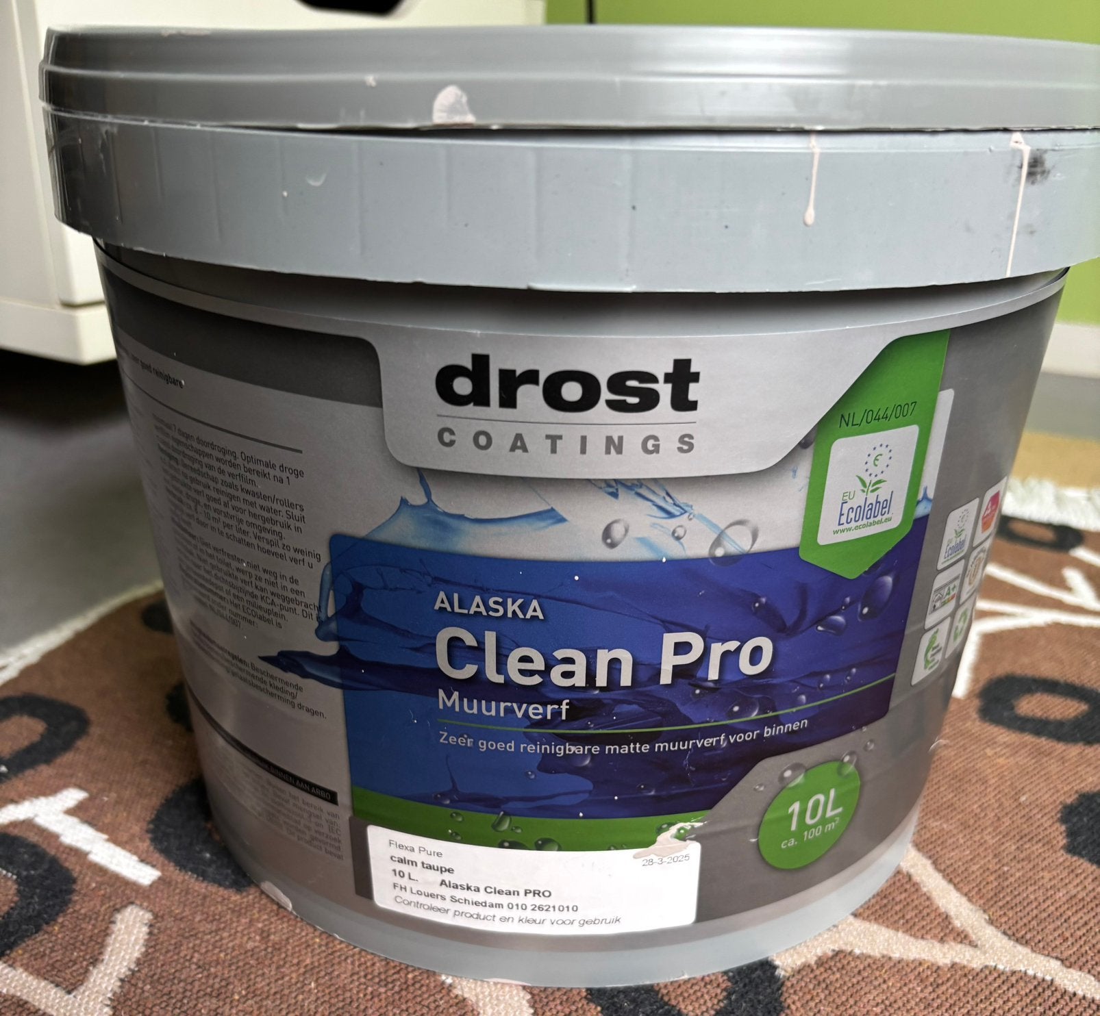 Drost Alaska Clean Pro (nog ~5L over) in de kleur Calm Taupe, Ophalen, Zo goed als nieuw