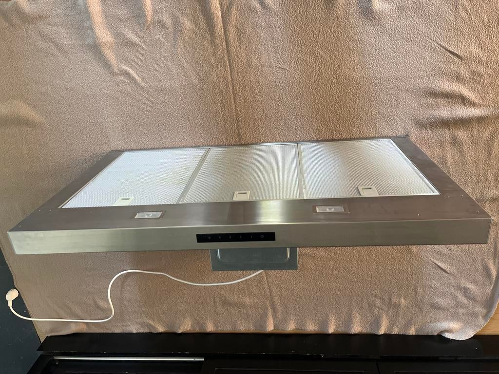 Siemens Afzuigkap RVS 90 cm breed, Witgoed en Apparatuur, Afzuigkappen, Ophalen of Verzenden, Zo goed als nieuw, Vrijstaand, Wandschouwkap