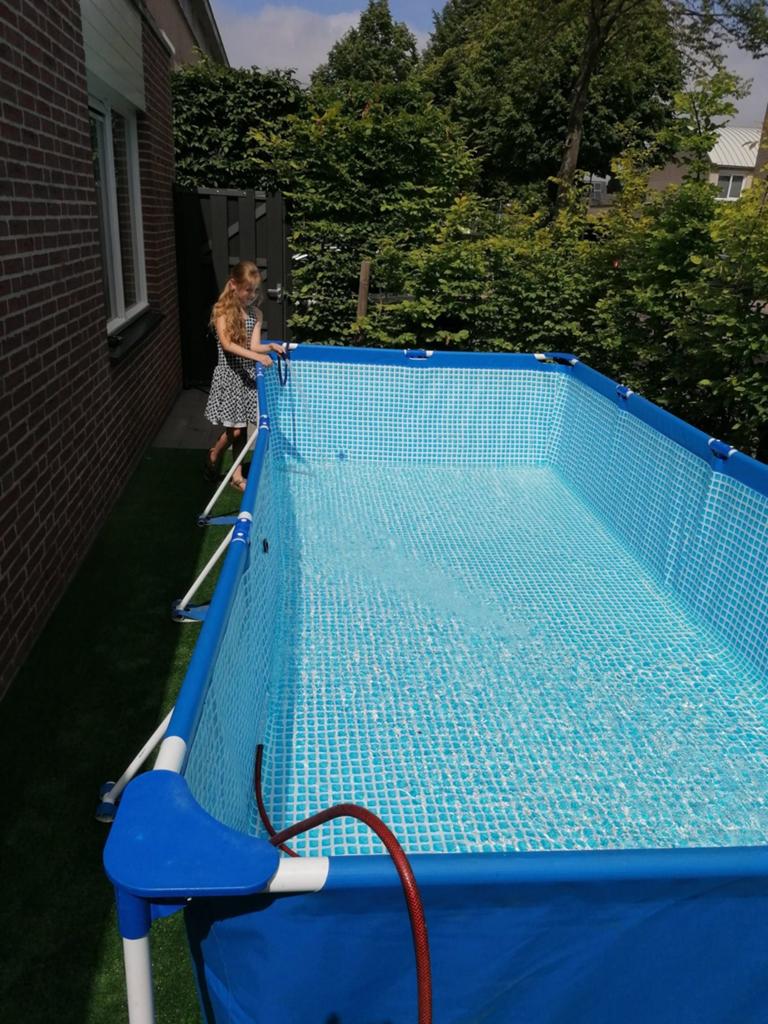 Compleet intex zwembad (450 x 220 x 84m) met vele extra's!!, Ophalen, Gebruikt, 200 tot 300 cm, 80 tot 120 cm
