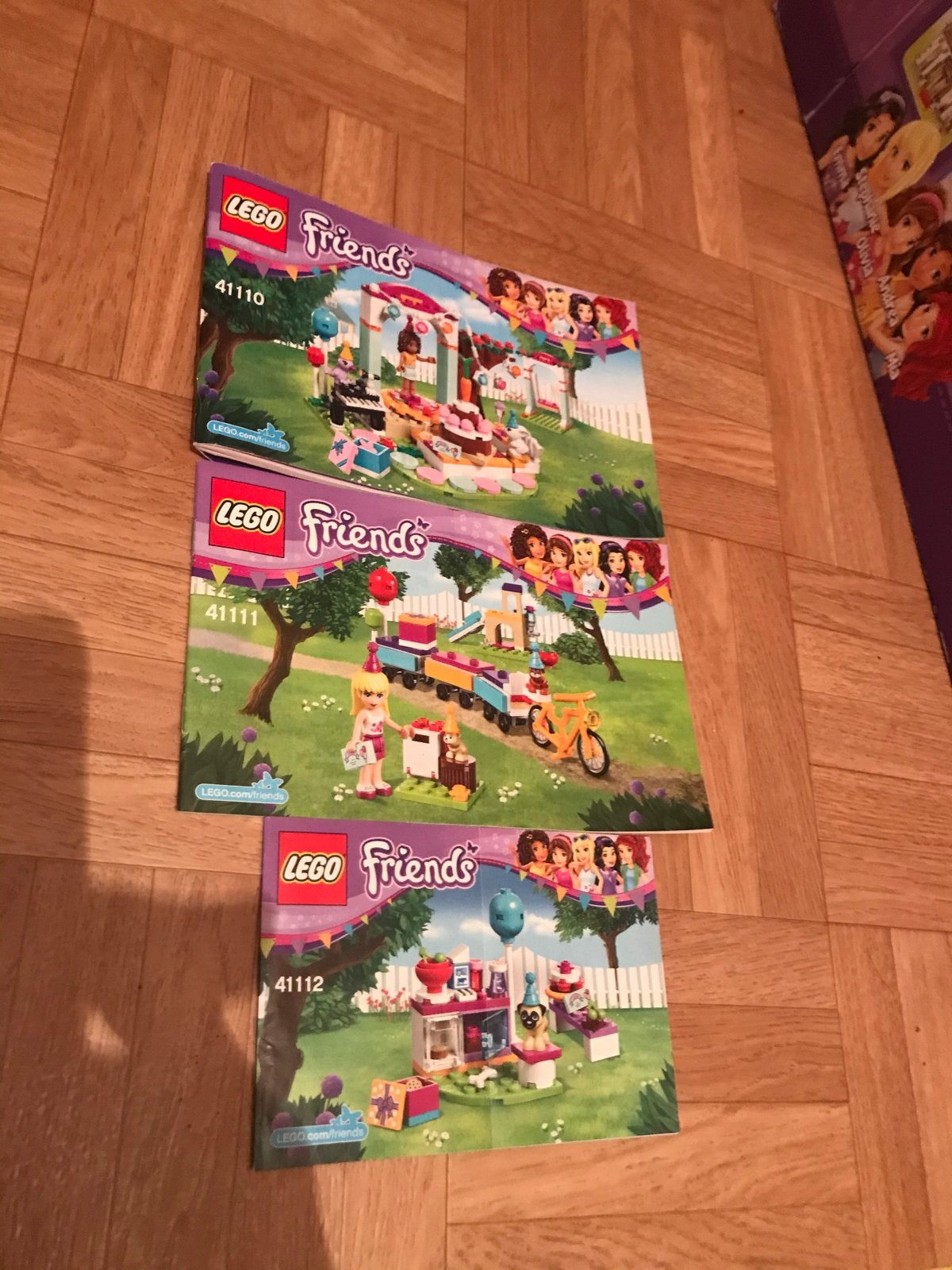 Lego Friends sets 41110, 41111, 41112 met instructies, Gebruikt, Lego, Friends, Ophalen of Verzenden