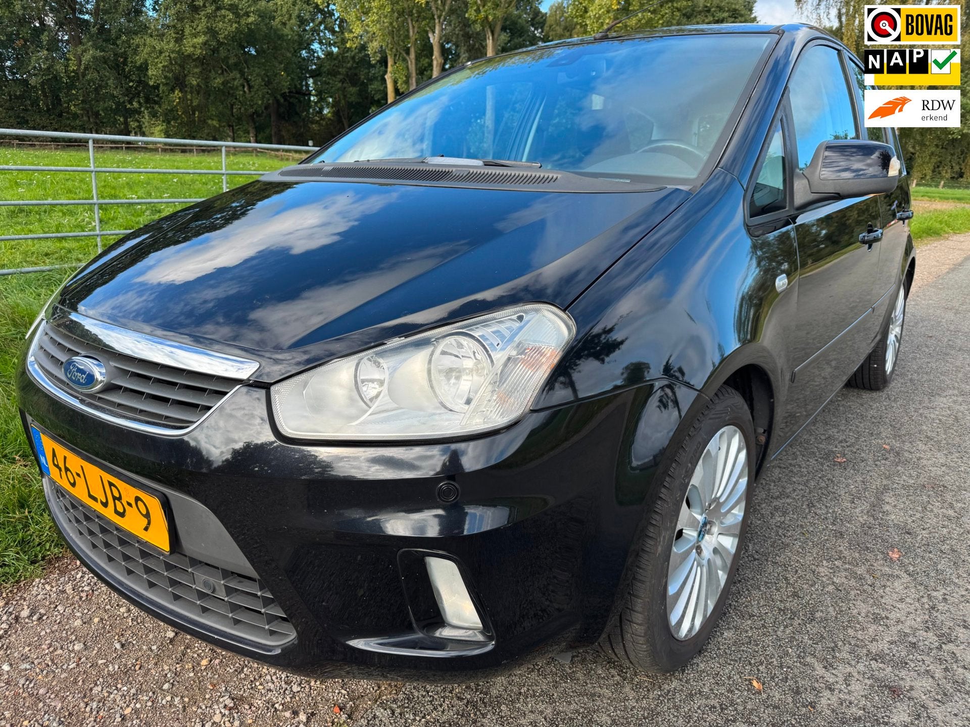 Ford C-Max 1.8-16V Limited 1ste eigenaar|top onderhouden|nav, Gebruikt, Zwart, Handgeschakeld, Grijs