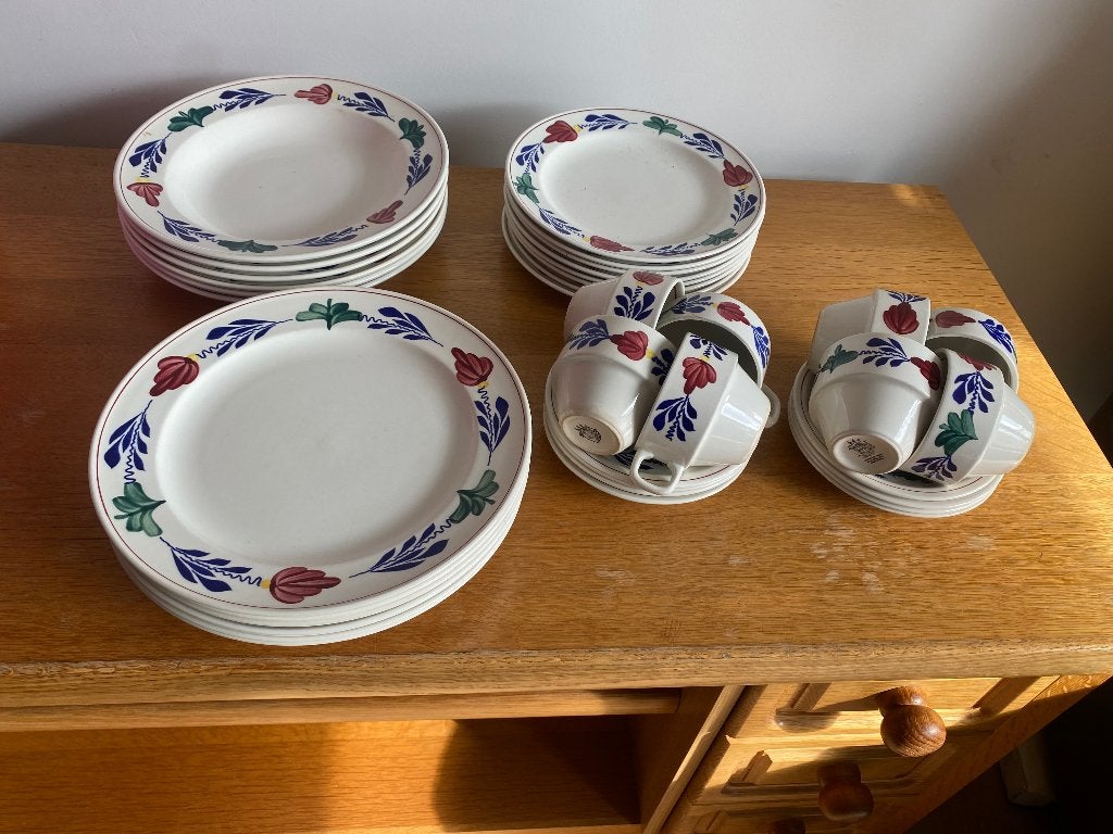 Servies, Gebruikt, Overige merken, Landelijk/Boerenbont, Ophalen of Verzenden