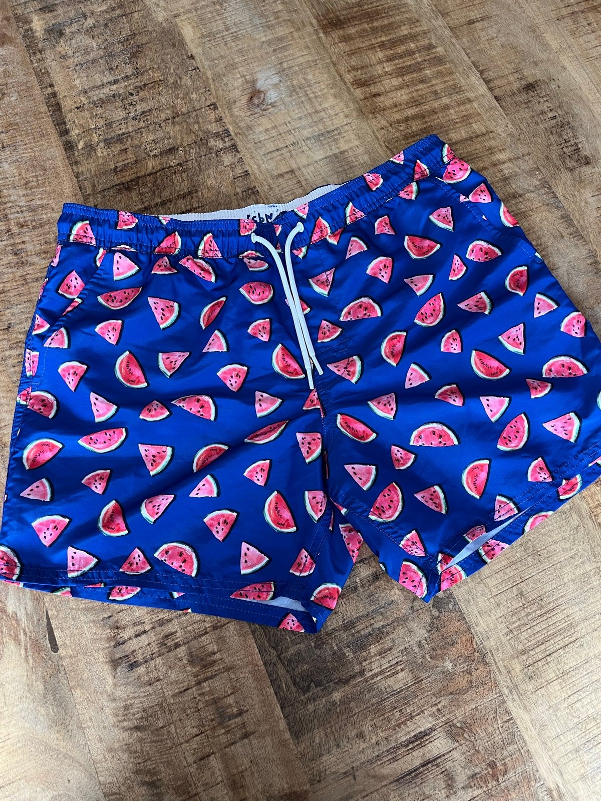 Zwemshort met watermeloenprint, Kleding | Heren, Badmode en Zwemkleding, Ophalen of Verzenden, Maat 48/50 (M), Blauw, Zwemshort