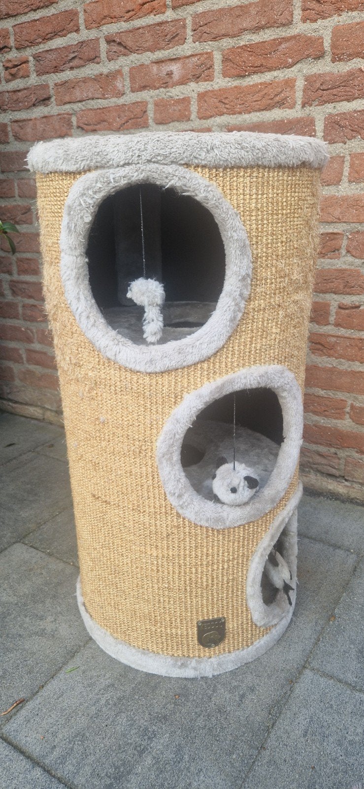 krabpaal/krabton grijs 80 cm hoog, Ophalen, Gebruikt, Krabton