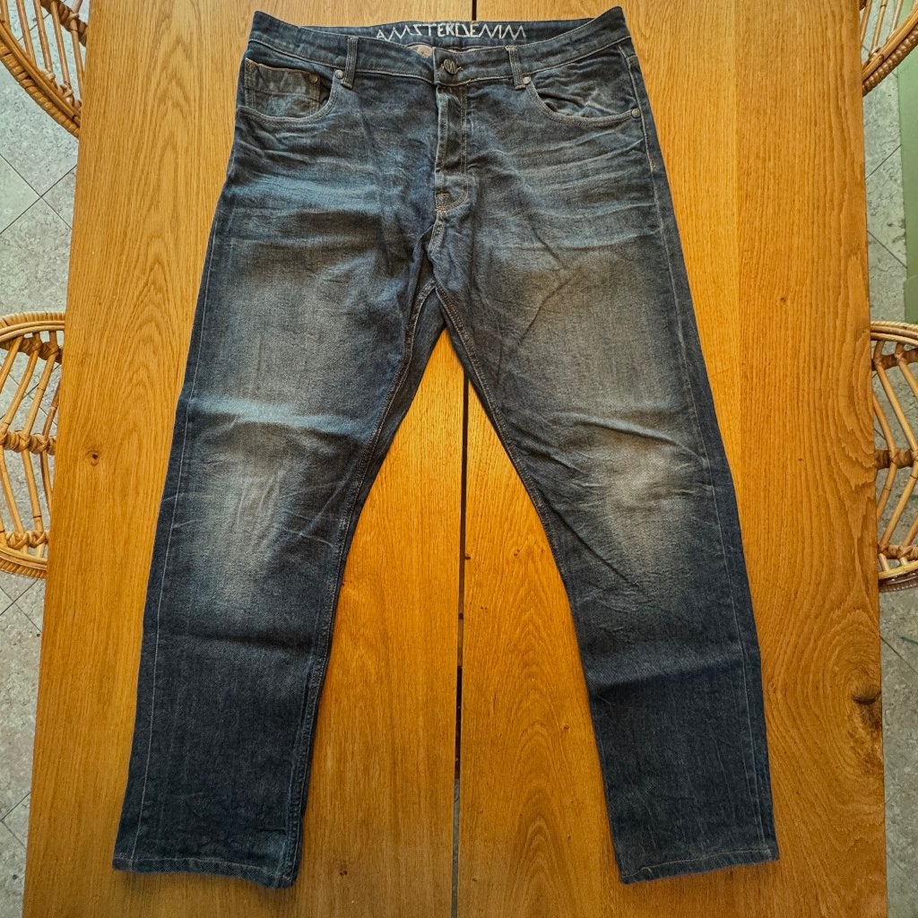 AmsterdamDenim Selvedge jeans W36xL32, Kleding | Heren, W36 - W38 (confectie 52/54), Blauw, Ophalen of Verzenden, Zo goed als nieuw