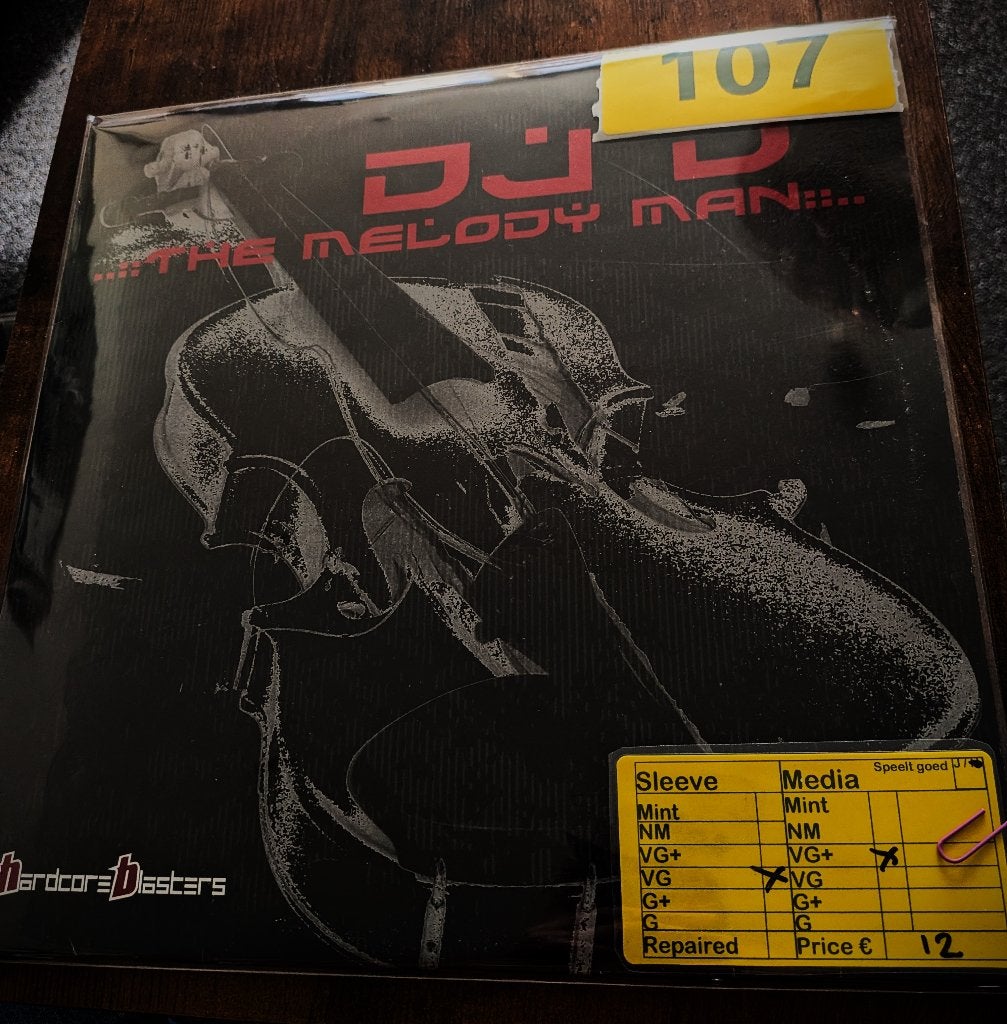 DJ D – The Melody Man, Gebruikt, Hardcore, Inclusief binnenhoes, Ophalen of Verzenden