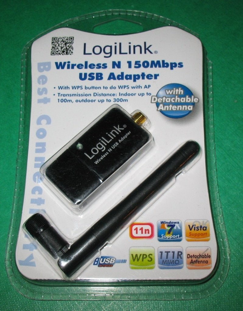 LogiLink Wireless N 150Mbps USB Adapter Detachable Antenna, Verzenden, Nieuw, Logilink