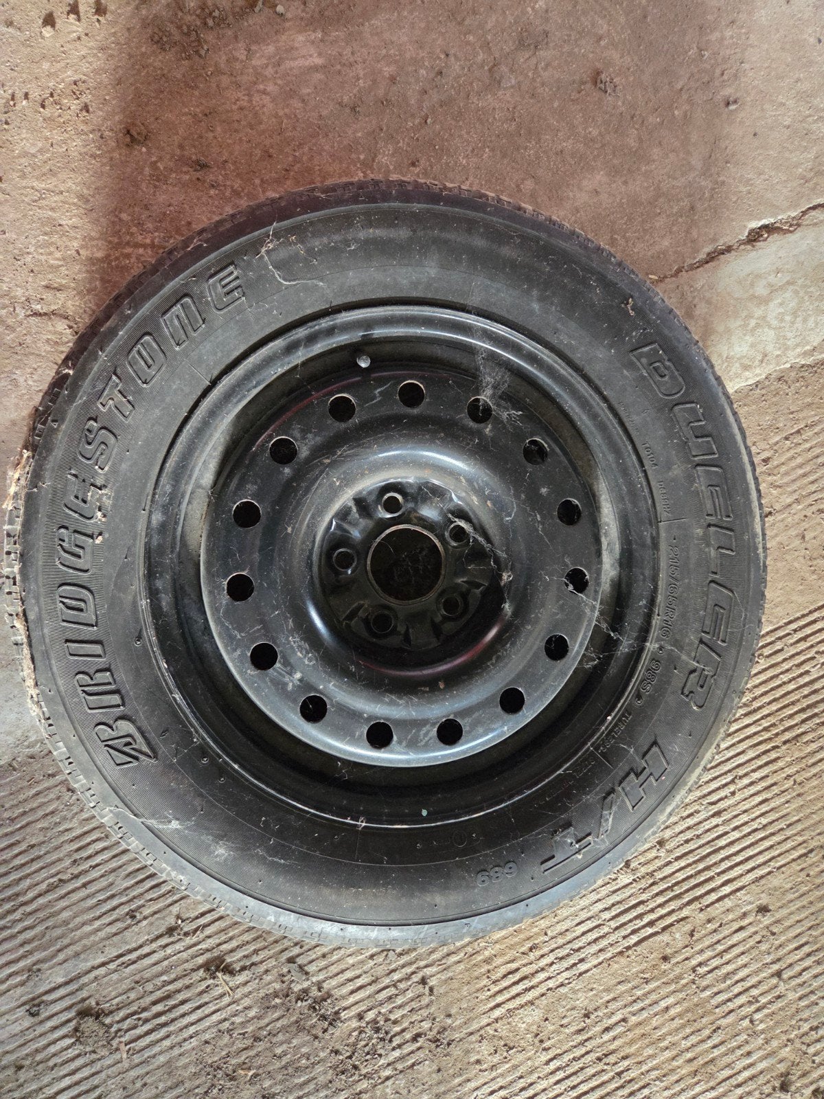 Bridgestone Dueler 215/65R16 reservewiel, Ophalen of Verzenden, Gebruikt