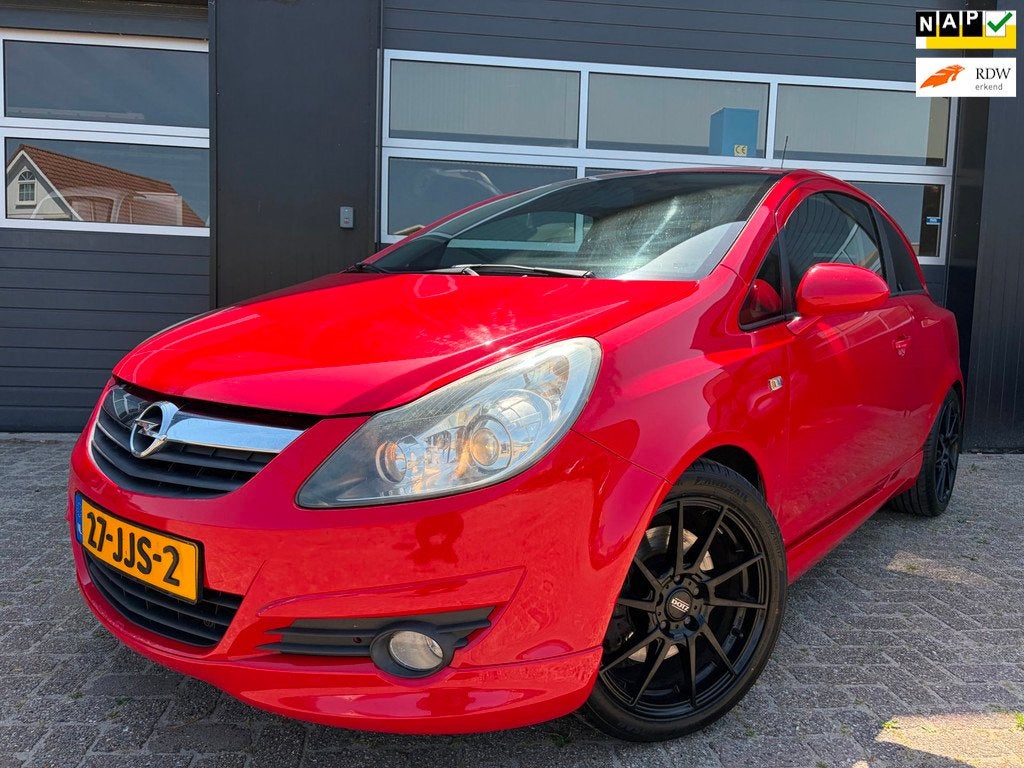 Opel Corsa 1.6 GSI|Airco|D-Riem vervangen|Nette auto!, Stof, Zwart, 4 cilinders, 150 pk