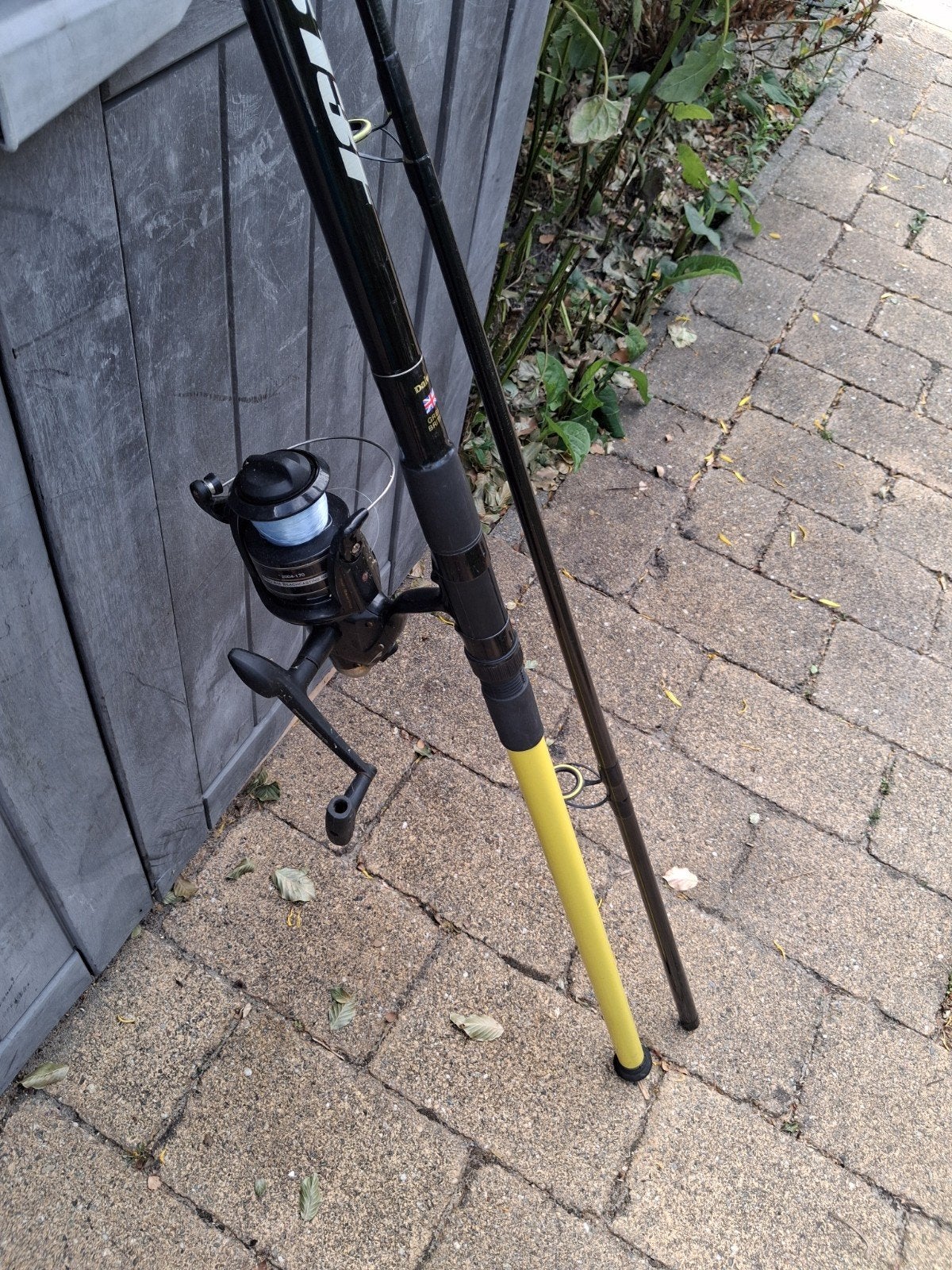 daiwa zeehengel 396 cm met molen, Ophalen, Gebruikt, Molen