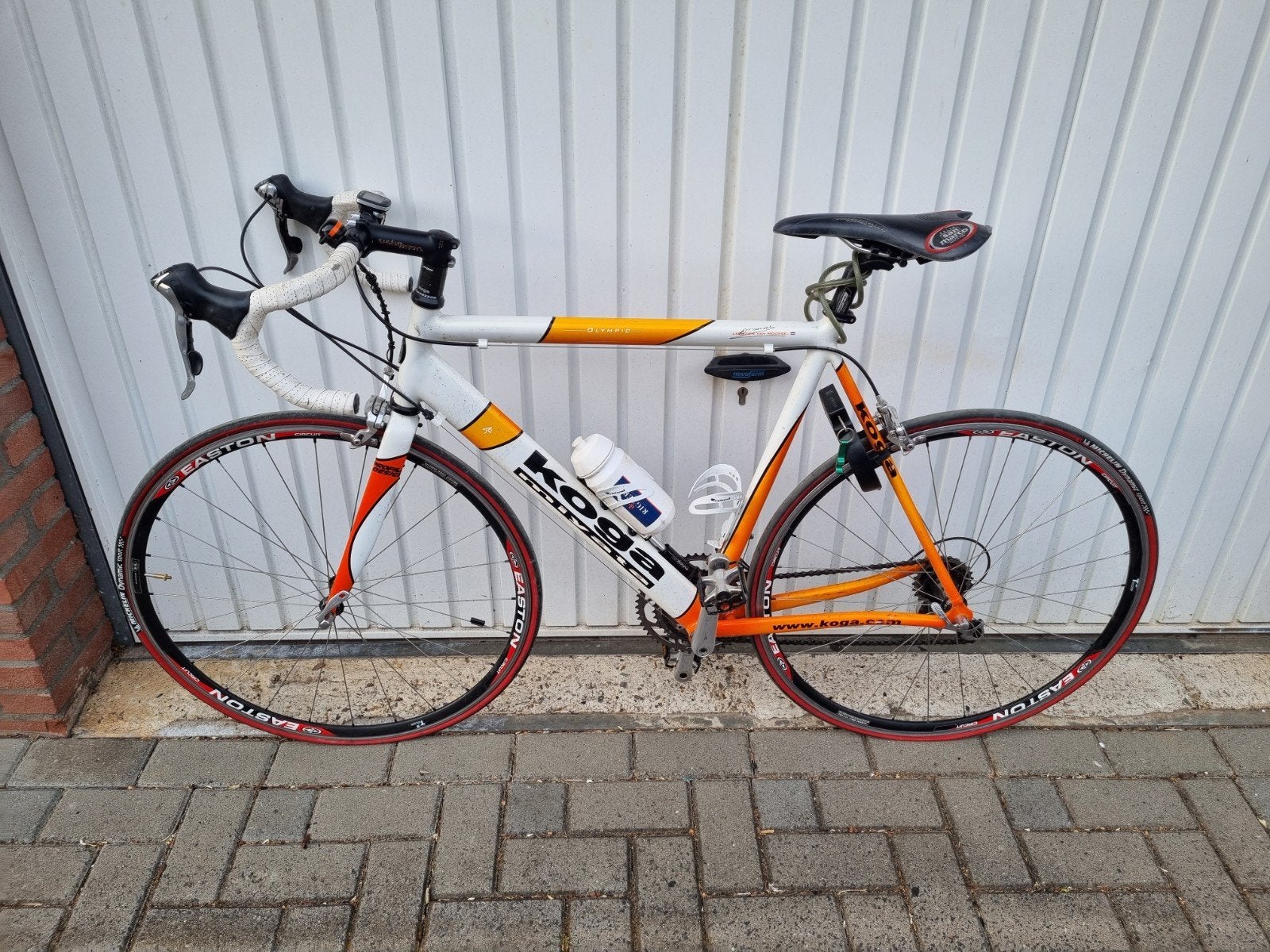 Koga racefiets Leontien van Moorsel Olympische uitvoering, Fietsen en Brommers, Ophalen, 28 inch, Gebruikt, Velgrem