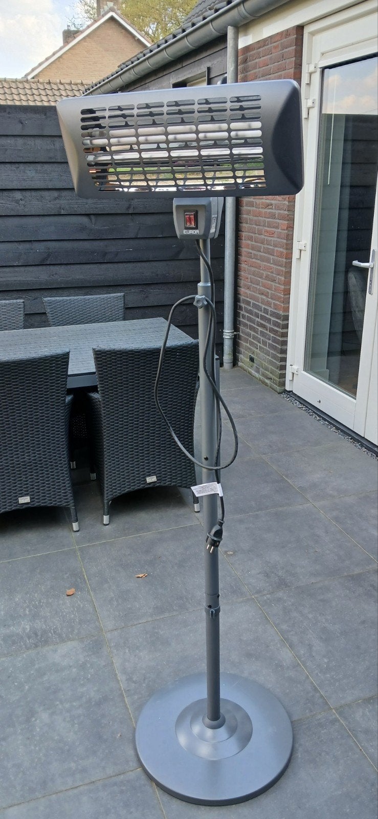 Eurom Q-Time 2000S Terrasverwarmer, Vloer, Zo goed als nieuw, Waterbestendig, Ophalen