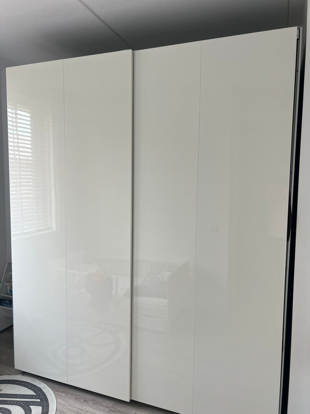 Ikea kast met schuifdeuren 200x66x236, Ophalen, Gebruikt, 200 cm of meer, 200 cm of meer