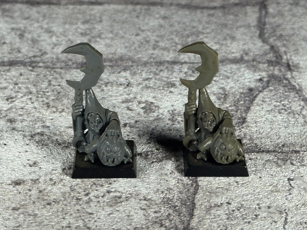 2x Night Goblin Big Boss with Squig Warhammer Fantasy, Hobby en Vrije tijd, Wargaming, Ophalen of Verzenden, Gebruikt, Warhammer