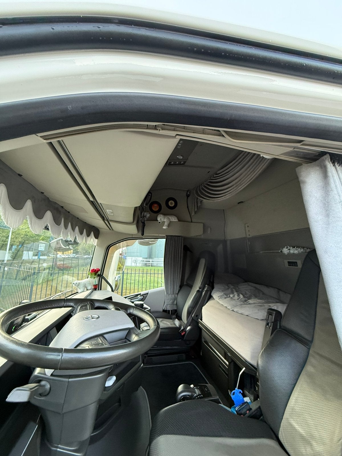 Gordijnenset Vrachtwagen Grijs, Auto-onderdelen, Vrachtwagen-onderdelen, Ophalen of Verzenden, Scania, Interieur en Bekleding
