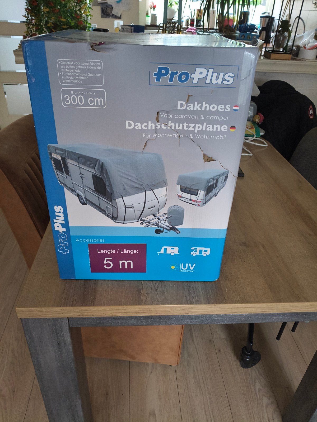 Pro-Plus Dakhoes Caravan & Camper 5m UV-bestendig, Ophalen, Nieuw