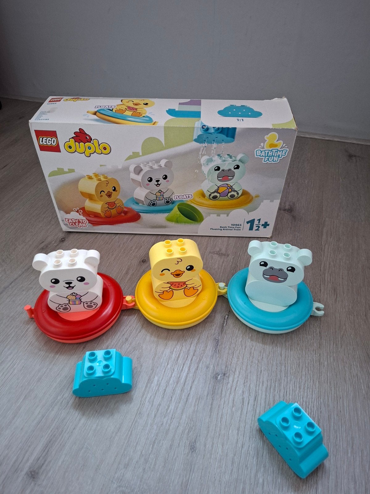 Lego Duplo Badplezier Drijvende Dieren Trein 10965, Ophalen of Verzenden, Zo goed als nieuw, Compleet, Duplo
