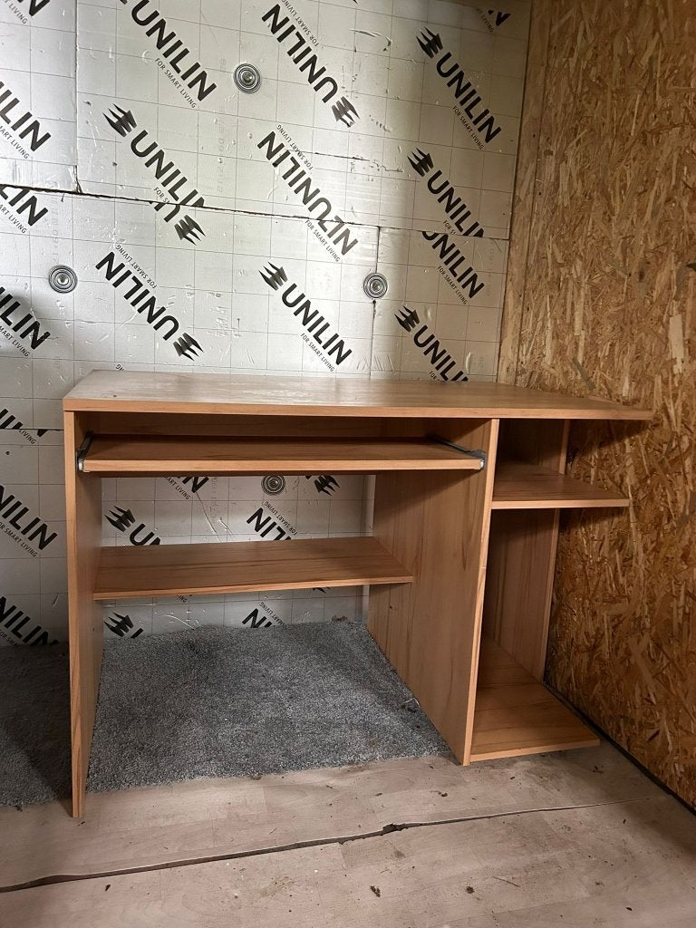 Bureau, Huis en Inrichting, Ophalen, Gebruikt, 110 cm, Hout