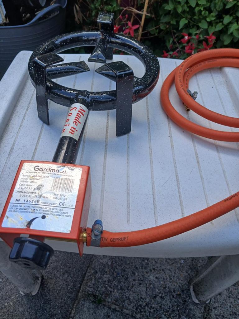 Garcima Paella Gasbrander - Camping Gasstel met Slang, Ophalen of Verzenden, Gebruikt