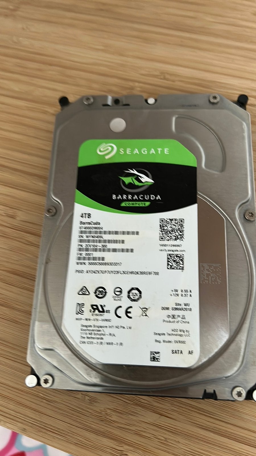 Seagate Barracuda 4 TB intern HDD geheugen, Ophalen, Zo goed als nieuw, Desktop