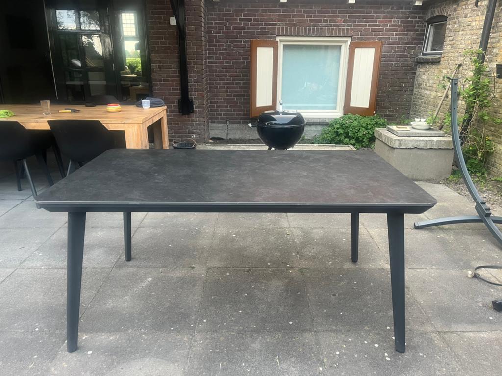 Tarrington House tuintafel, Ophalen, Zo goed als nieuw, Rechthoekig, Aluminium