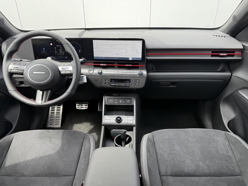 Hyundai KONA Electric N Line 65.4 kWh / Dynamische Routeplan, Verwarming stoelen achter, Wit, Kona, 300 kg