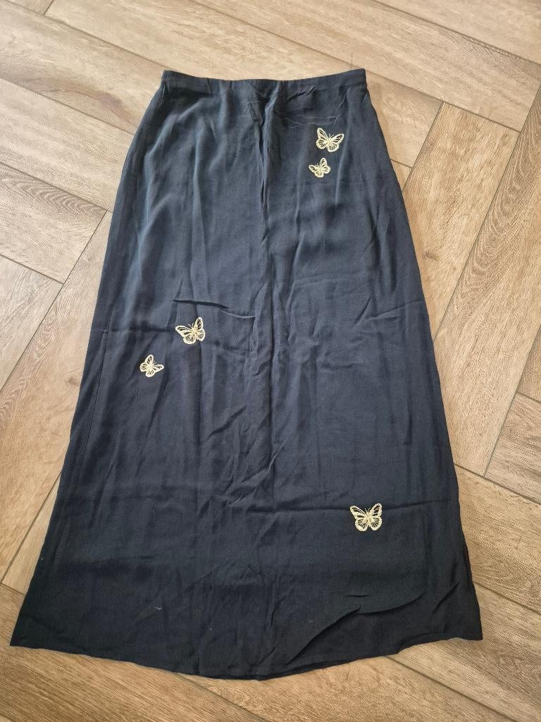 Super mooie zwarte lange rok van Fabienne Chapot, maat 38, Kleding | Dames, Rokken, Maat 38/40 (M), Zwart, Ophalen of Verzenden
