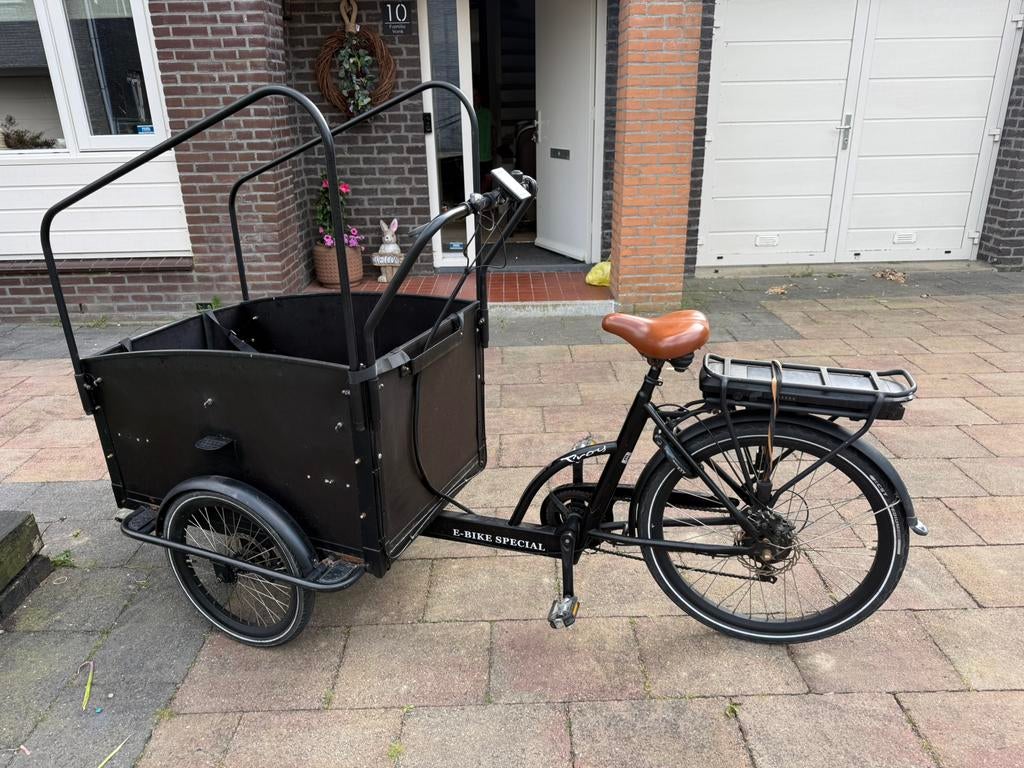 Opknapper bakfiets Vogue Troy, Overige merken, 4 kinderen of meer, Gebruikt, Huif