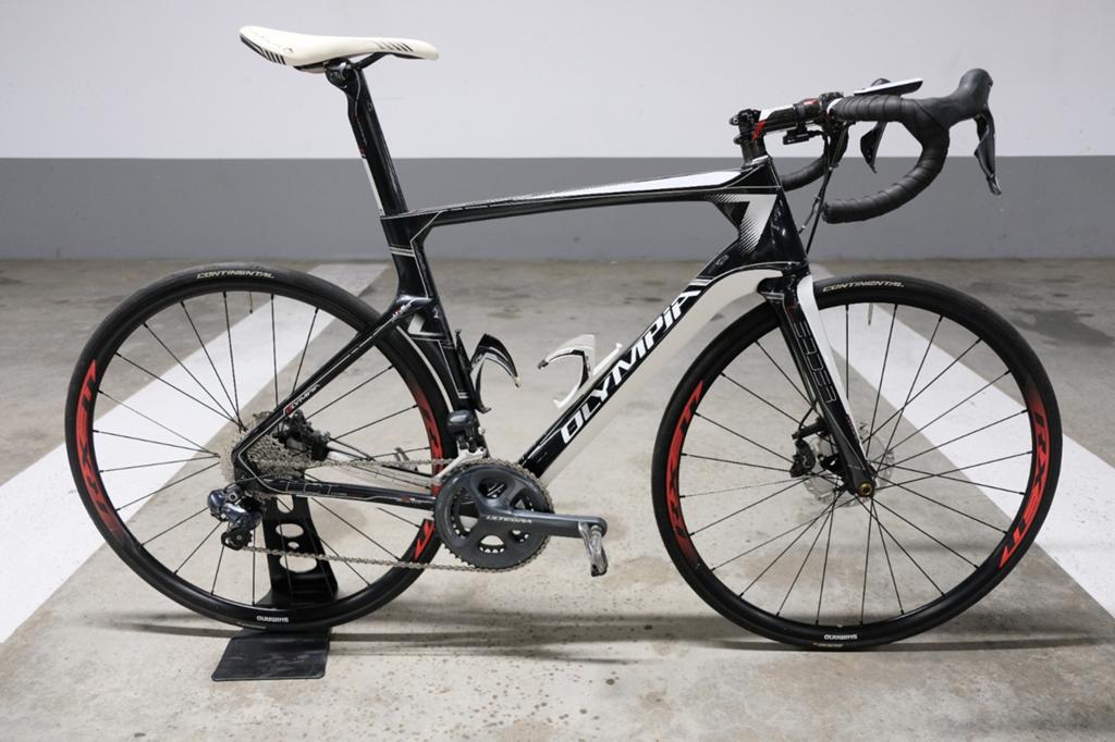 Olympia Leader - Maat L - Shimano di2 en disc, 28 inch, Gebruikt, Carbon, 57 tot 61 cm