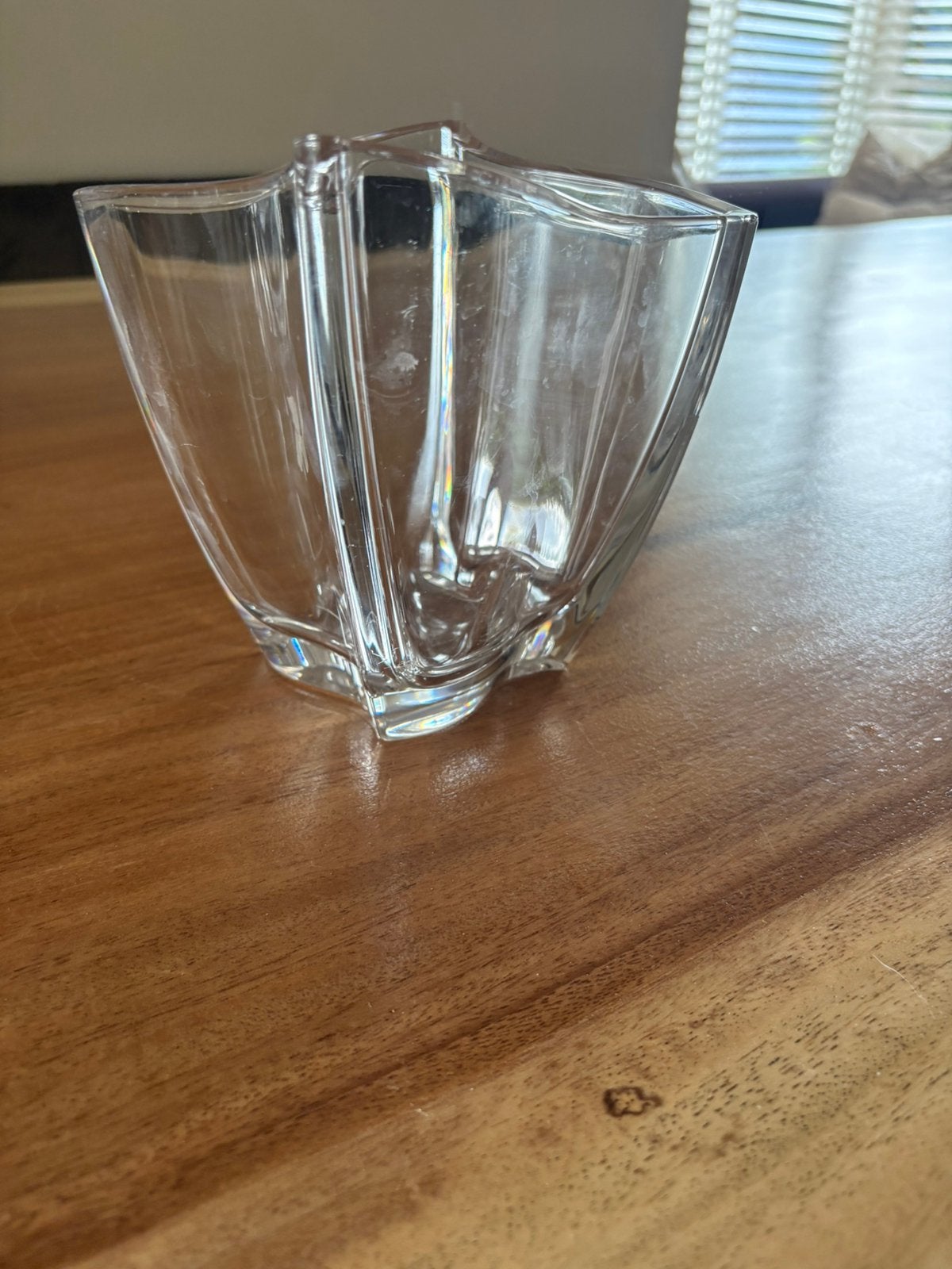 Kristallen vaas villeroy & boch 15-18cm, Overige kleuren, Ophalen of Verzenden, Minder dan 50 cm, Glas