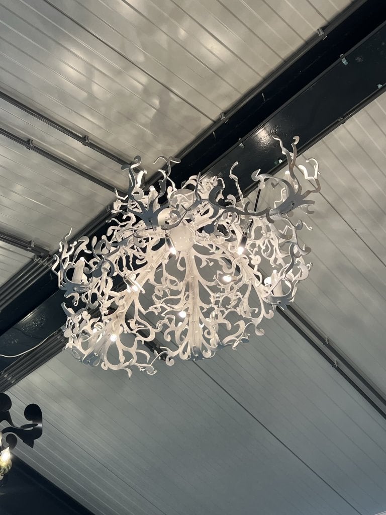 Brand van Egmond Flower Power Kroonluchter Design Lamp Wit, Overige materialen, Nieuw, Ophalen of Verzenden, Brand van Egmond