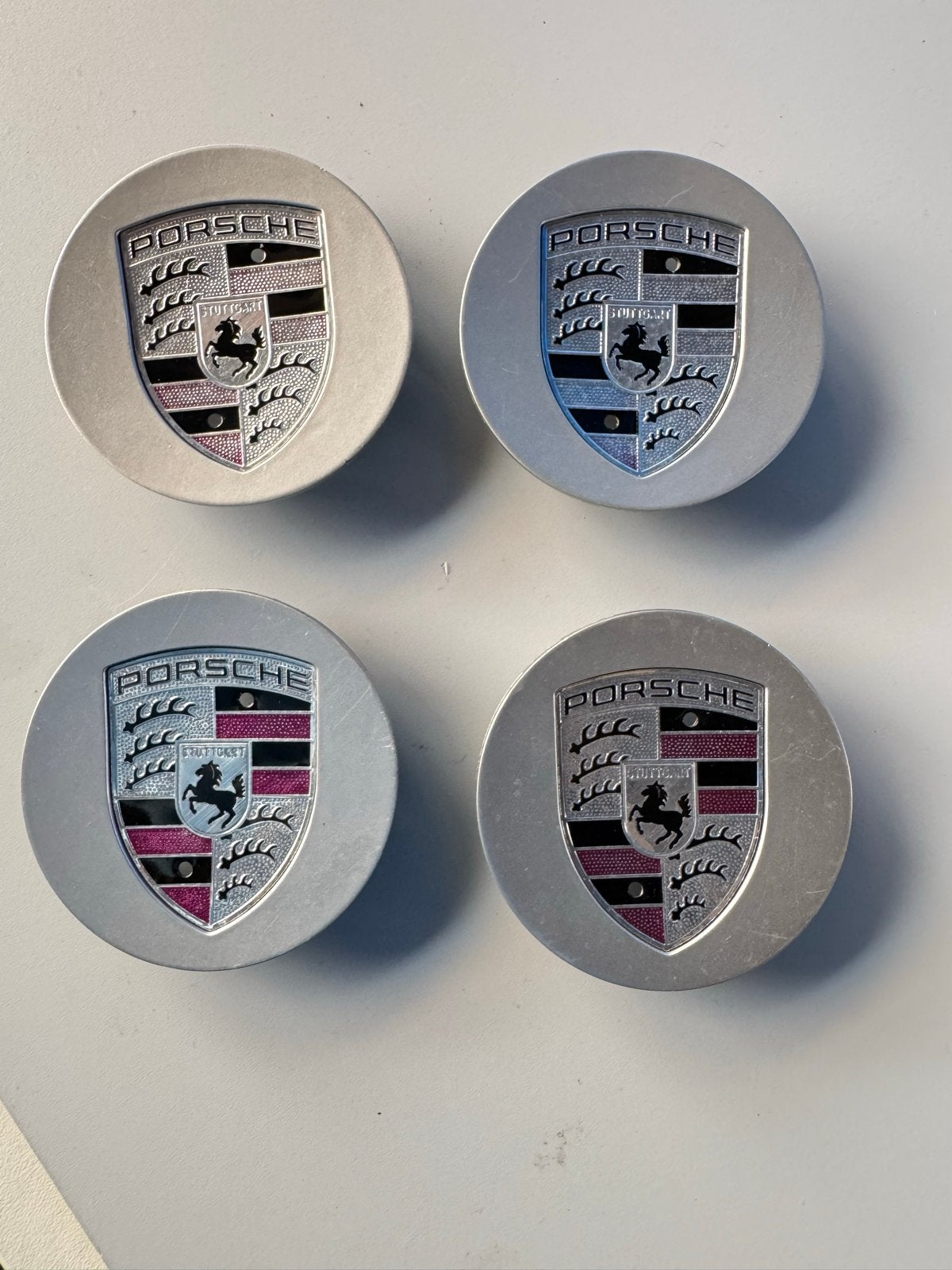 Set van 4 Porsche naafdoppen - z.g.a.n., Ophalen of Verzenden, Gebruikt, Porsche